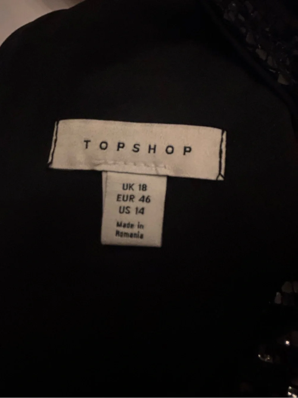 NWT Topshop Black Sequin Asymmetric Cutout Maxi Dress SZ 14 Mermaidcore
